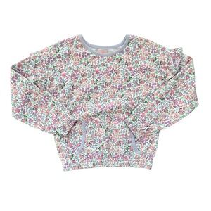 Lucky Penny Pastel Floral Sweatshirt Top 6 NWOT